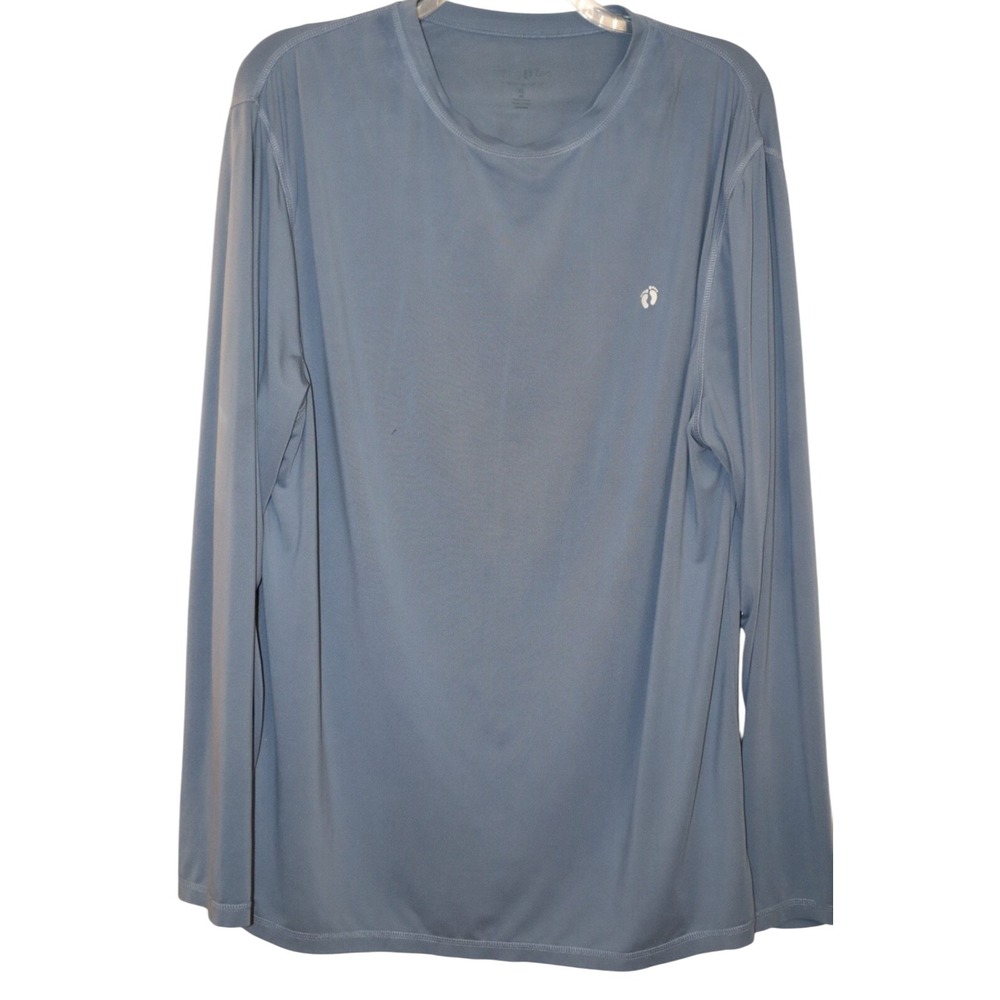 REEL LEGENDS FREELINE Mens XL Slate‎ Blue Pullover L/S Activewear Fishing Top